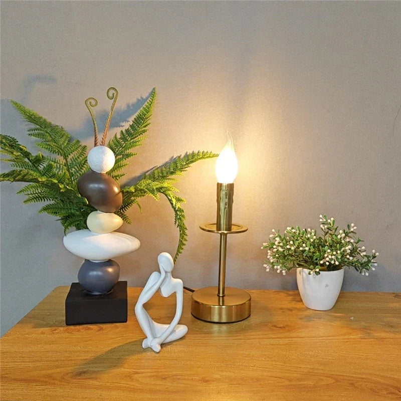 DecorBites™ Industrial Retro Candle Floor Lamp for Living Room Bedroom Study