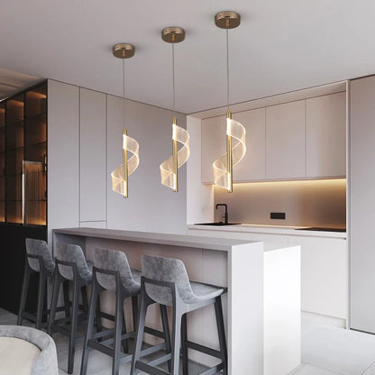 Lámpara de techo colgante LED DecorBites™ para sala de estar, comedor, cocina y decoración del hogar