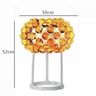 DecorBites™ Clear Gold Acrylic Pendant Lights: Modern Living Room Foscarini Caboche Style