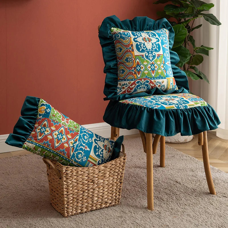 DecorBites™ Ethnic Style Tassel Throw Pillow Cover Set