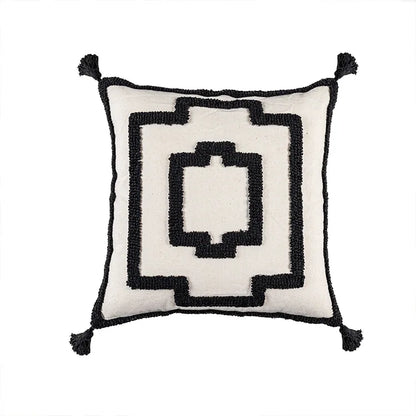 DecorBites™ Boho Geometric Tufted Cushion Cover with Fringe - 45X45/30X50CM