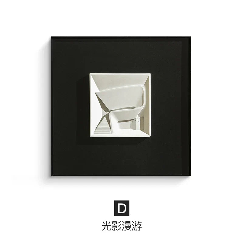 ديكورات جدارية مربعة هندسية تجريدية من DecorBites™، إكسسوارات الغرفة