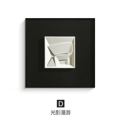 ديكورات جدارية مربعة هندسية تجريدية من DecorBites™، إكسسوارات الغرفة