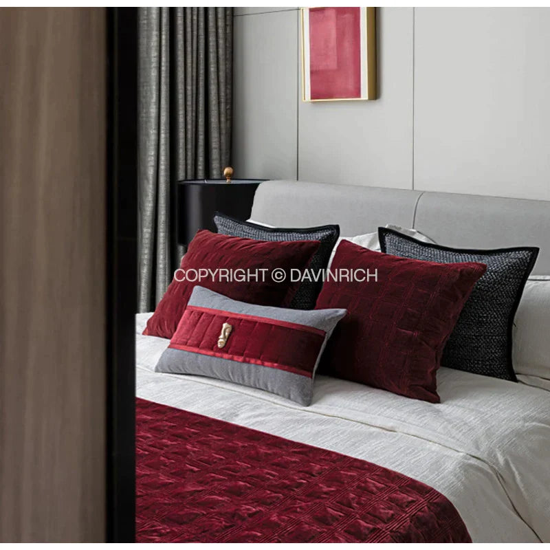 DecorBites™ Luxe Linen Blend Cushion Covers 50x50cm Square Pillow Case Set