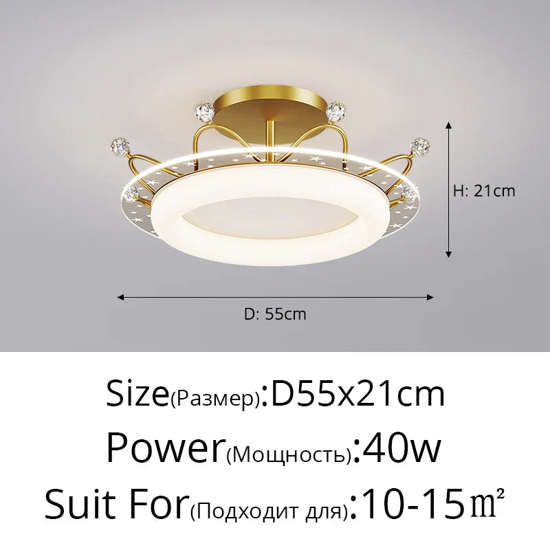 DecorBites™ LED Ceiling Lights: Modern Minimalist Indoor Lighting for Bedroom, Dining Room, and Study
