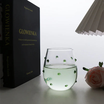 DecorBites™ Glass Wave Dots Mug Set