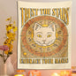 Decobites Sun Moon Cat Tarot Tapestry Wall Hanging for Home Decor