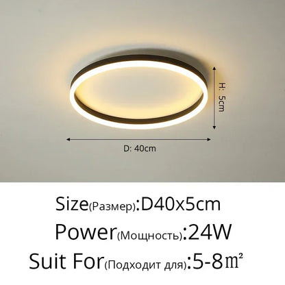 DecorBites™ Circular LED Ceiling Lights for Home Decor and Indoor Lighting