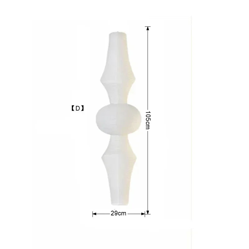 Rice Paper Pendant Light Japanese Minimalism White