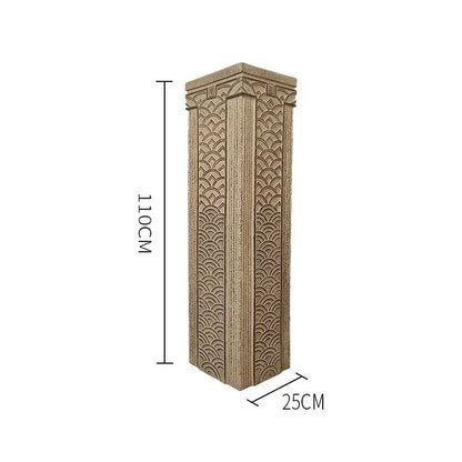 DecorBites™ Chinese Antique Coin Stake Display Column for Garden and Living Room Décor