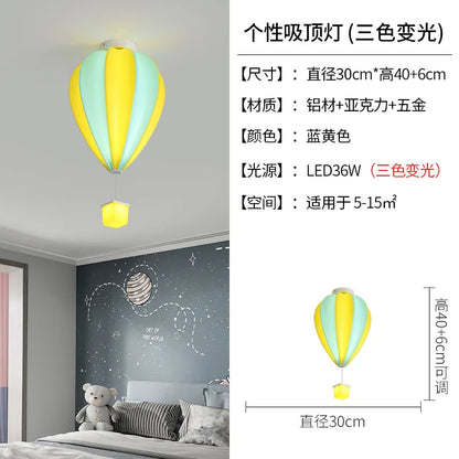 DecorBites™ Hot Air Balloon Lamp: Dreamy Kids Room Decor