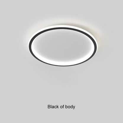 DecorBites™ Black Dimmable LED Ring Ceiling Light for Modern Living Room, Bedroom, Kitchen Décor