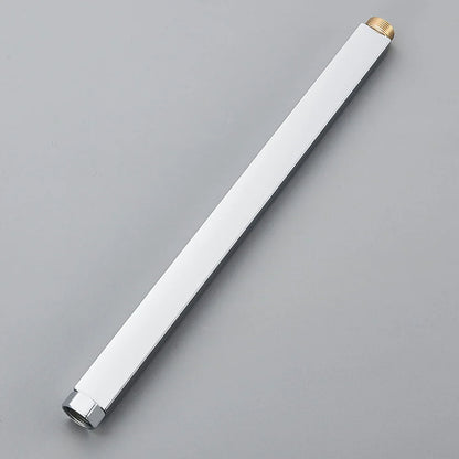 أنبوب تمديد صنبور دش الحمام الأسود من DecorBites™ - دائري ومربع 30/40 سم واجهة عامة