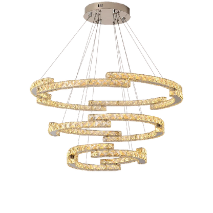 DecorBites™ Circular Crystal Pendant Light Chandelier for Living Room