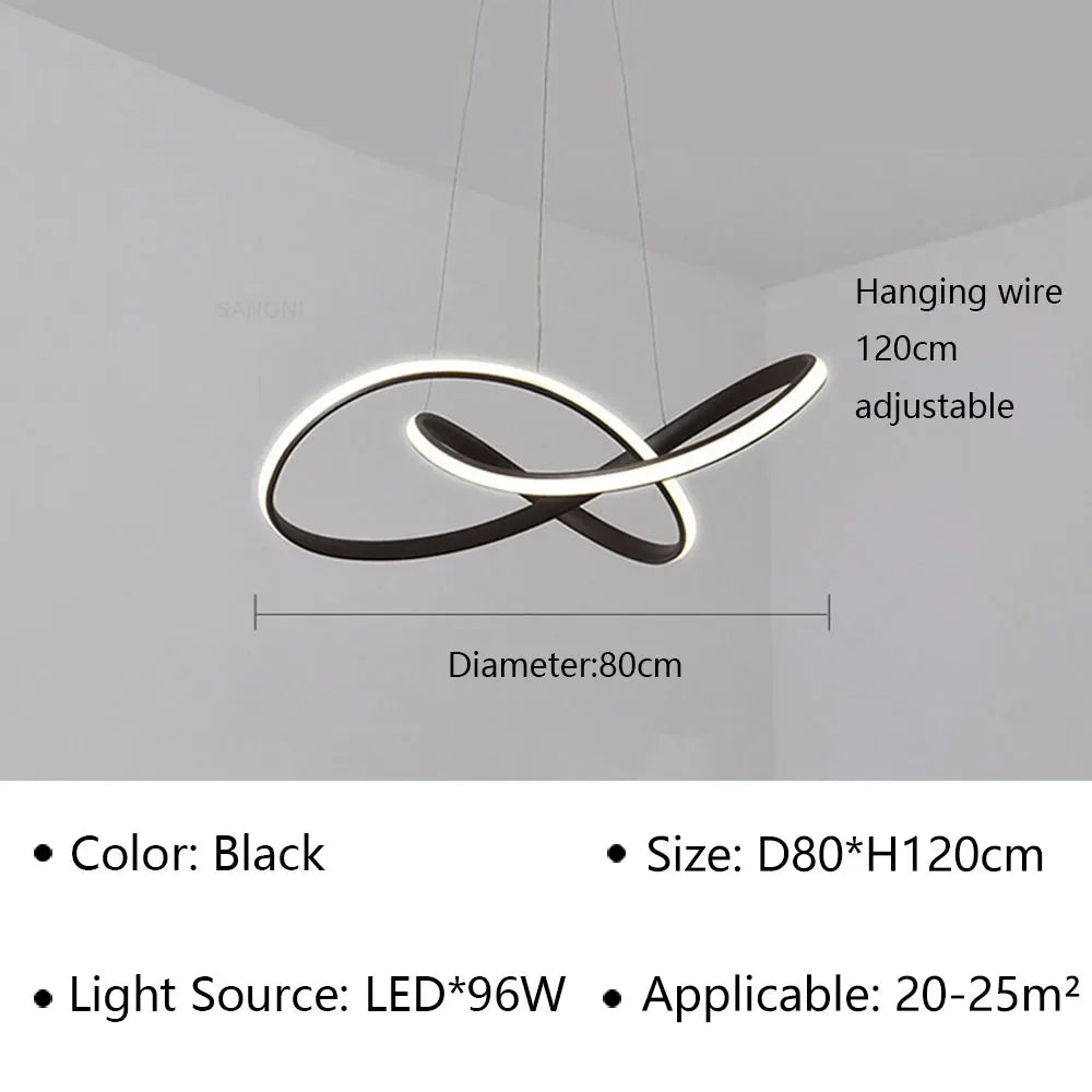 DecorBites™ LED Pendant Light Modern Luster for Living Dining Hall Bedroom Hotel Decor