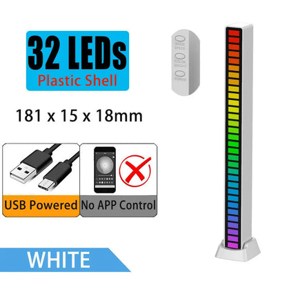 DecorBites™ LED Sound Control Light Bar with Bluetooth for Car Room TV Decoration