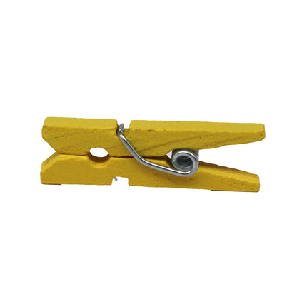 مشابك خشبية صغيرة من DecorBites™، 50 قطعة، لتزيين الصور والحرف اليدوية، مشابك غسيل صغيرة مقاس 25 مم