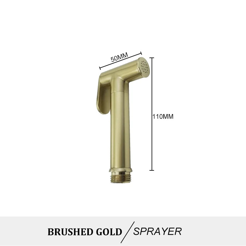 DecorBites™ Brass Bidet Spray Kit with Portable Valve for Bathroom Anus Shower