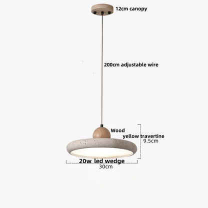 DecorBites™ LED Wood Pendant Lamp Dining Living Room Adjustable Light Fixture