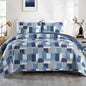 Decobites Lightweight Quilt Bedding Set with Pillow Shams