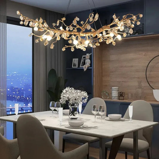 Lámpara de techo DecorBites™ Crystal Branch | Lámpara de interior para comedor o sala de estar