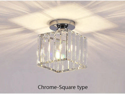 DecorBites™ Crystal LED Ceiling Light for Home Decor, Modern Aisle Light Fixture for Bedroom Living Room