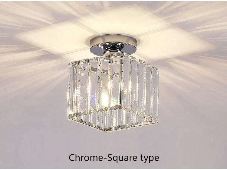 DecorBites™ Crystal LED Ceiling Light Modern Home Decor Fixture for Living Room Kitchen Hallway