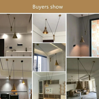 DecorBites™ Glass Chandelier: Nordic Minimalist Adjustable LED Decorative Suspension Lamps