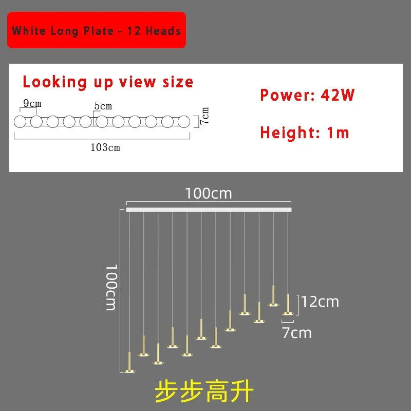 ثريا السقف البسيطة من DecorBites™ 2024 بتصميم نورديك - ديكور إضاءة عصري لغرفة المعيشة