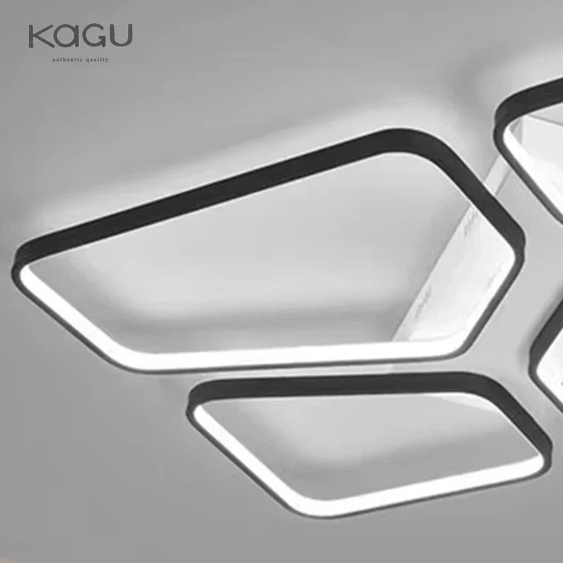 DecorBites™ LED Ceiling Lights: Modern, Stylish, Minimalist Black for Living Room and Restaurant