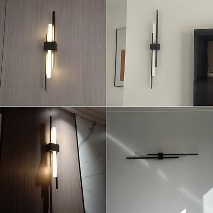 DecorBites™ LED Grille Living Room Sofa TV Wall Lamp Strip, Minimalist Modern Bedroom Bedside Lighting