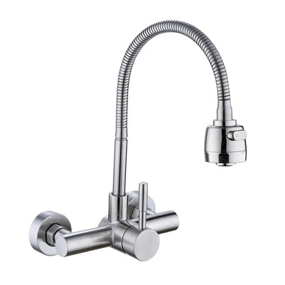 Matte Black Kitchen Faucet Wall Mounted