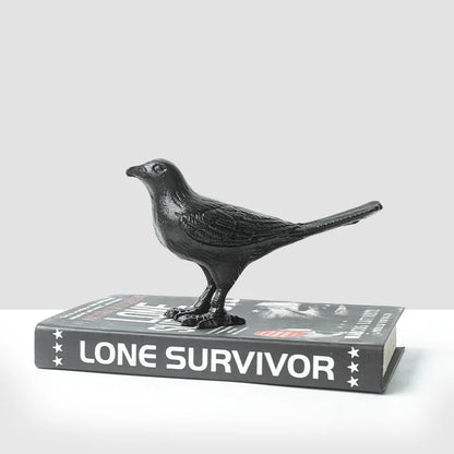 DecorBites™ Cast Iron Bird Decoration: Elegant Home & Living Room Décor
