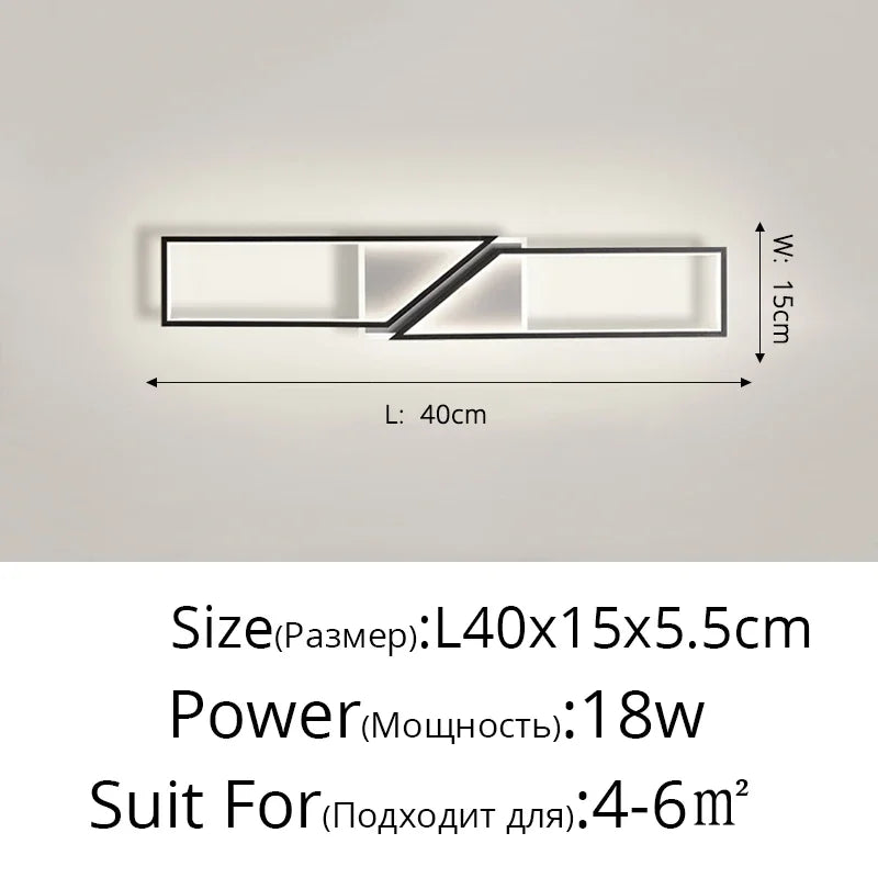 DecorBites™ LED Ceiling Light: Modern Fixture for Living Room, Kitchen & Hallway Lighting