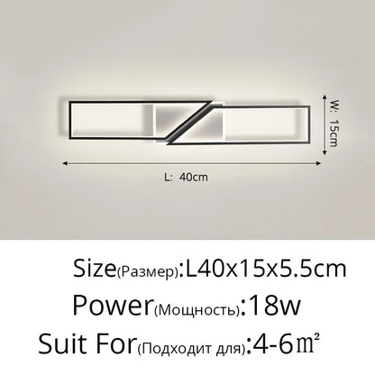 DecorBites™ LED Ceiling Light: Modern Fixture for Living Room, Kitchen & Hallway Lighting