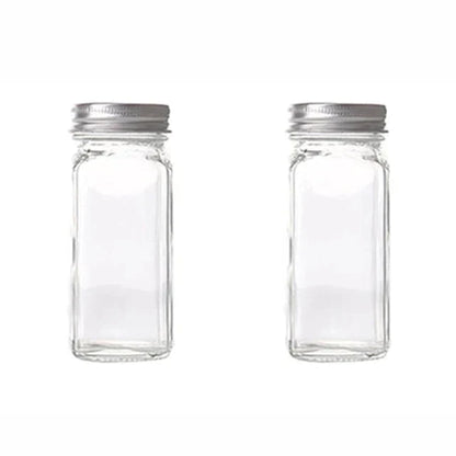 DecorBites™ Glass Seasoning Jar Set Kitchen Spice Box Canister BBQ Bottle Jar