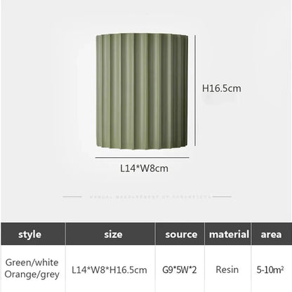 DecorBites™ LED Resin Wall Sconces Minimalist Illumination for Entryway Living Bedroom