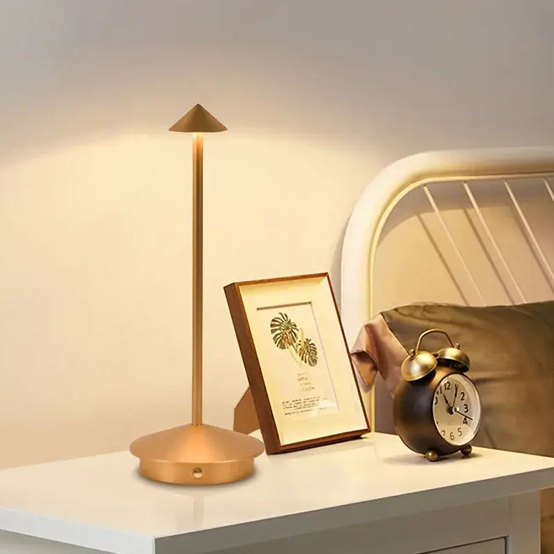 DecorBites™ LED Table Lamp Rechargeable Touch Sensor Cordless Desk Lamp 3 Colors Bedside Creative Ambient Light Bar