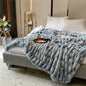 Decobites Faux Rabbit Fur Winter Blanket - Soft Plush Warmth for Sofa & Bed