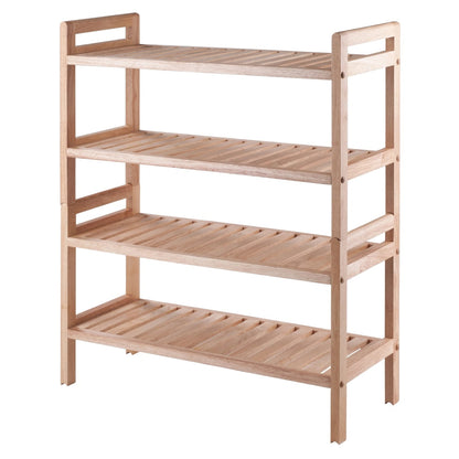 Helge - Wood Stackable Shoe Rack Shoe Cabinet Entryway Shoe Storage Cabinet