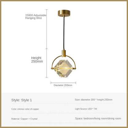 Lámparas colgantes LED de cristal DecorBites™ para iluminación decorativa del hogar