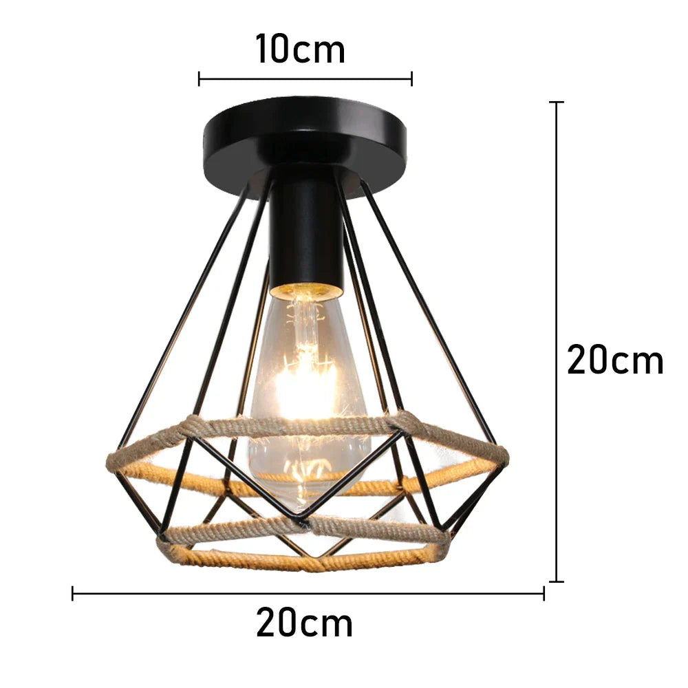 Hemp Rope Ceiling Chandelier
