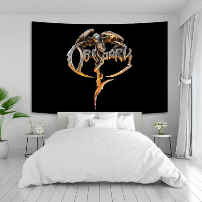 Decobites Death Metal Tapestry Home Decor Poster Living Room Banner Flag