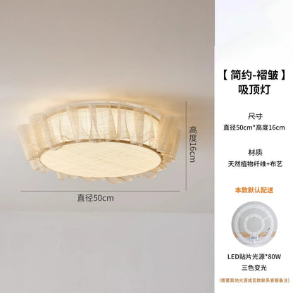 Lámpara de techo LED DecorBites™ Cream Wind: diseño francés moderno para la decoración del hogar.