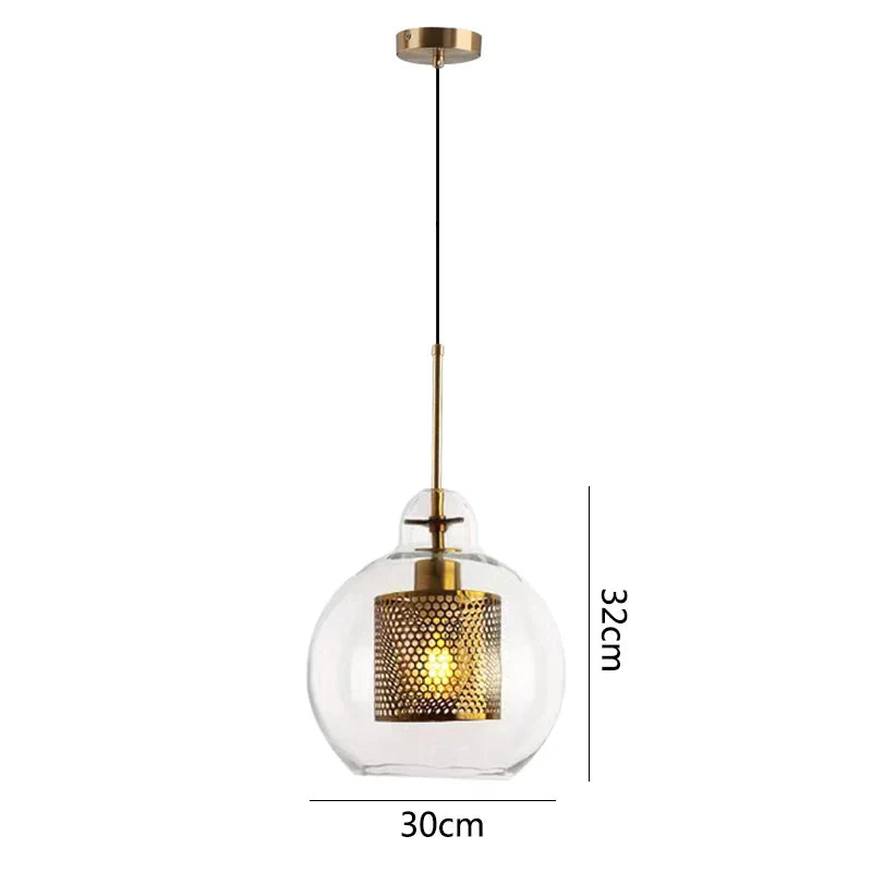 DecorBites™ Glass Pendant Lights: Nordic Style Dining Kitchen Bedroom Lighting Fixtures