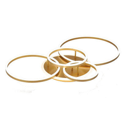 DecorBites™ Gold LED Chandelier for Living Study Room Indoor Lighting Luminaire