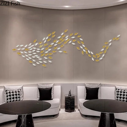 ديكورات حائط بأوراق الجنكة من DecorBites™ - زينة مجسمة لغرفة المعيشة