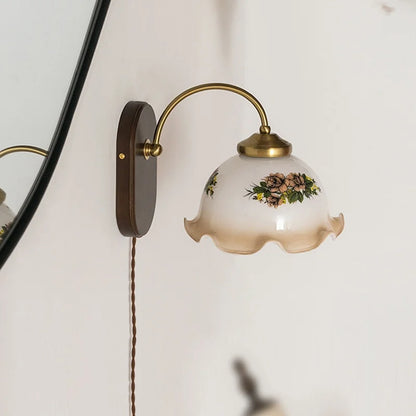 DecorBites™ Glass Copper LED Wall Lights - Nordic Modern Bedroom Bathroom Living Room Lamp