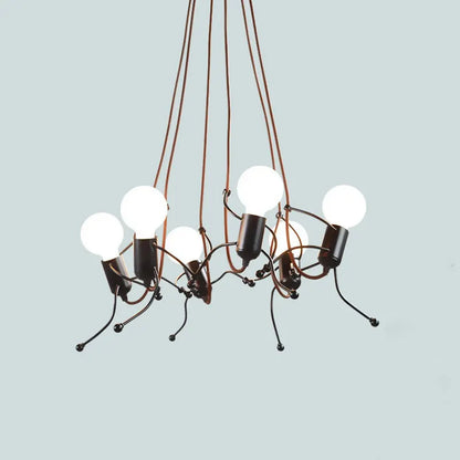 DecorBites™ Iron Man Chandelier: Modern Creative Art Climber for Aisle, Corridor, Children's Room, Bedroom