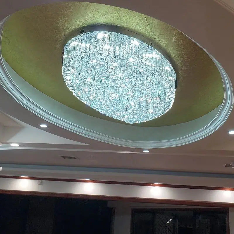 DecorBites™ Crystal Dining Room Ceiling Light Modern LED K9 Crystals Gold / Chrome